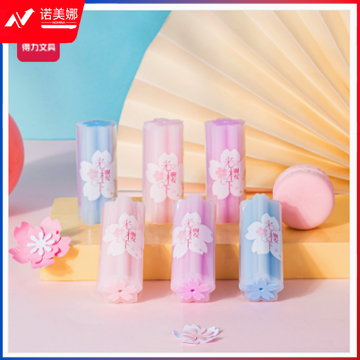 得力VP143_樱花桶装橡皮擦(混)(筒)