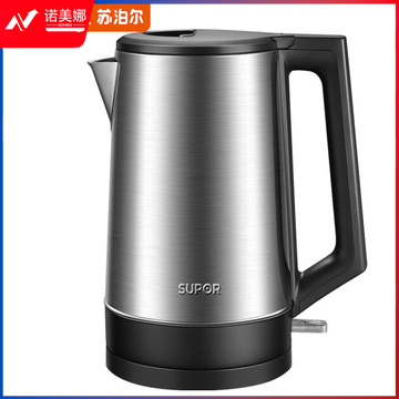 苏泊尔（SUPOR）SW-17T03A电水壶1.7L大容量 大功率快速烧水 大口径方便清洗 304不锈钢电水壶
