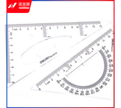 得力6415三角尺15cm(套)