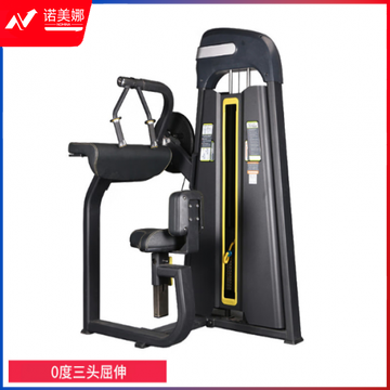 X-RIVALFITNESS 健身房商用力量器械 0度三头屈伸训练器