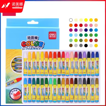 得力6964油画棒-36色(混)(36支/盒)