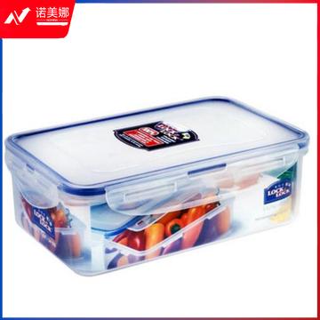 乐扣乐扣 塑料保鲜盒 密封便当盒饭盒餐盒 冰箱食物收纳盒储藏盒子 HPL817 透明 1L