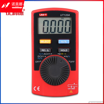 优利德（UNI-T） UT120A 便携式数字万用表 卡片式万用表 电阻 频率 二极管 自动关机