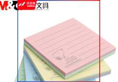 晨光3X3多彩便条贴80页Snoopy横线YS-80
