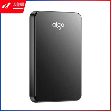 爱国者 (aigo) 1TB USB3.0 移动硬盘 HD809 黑色 稳定高速传输 简约设计 睿智之美 商务便携