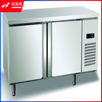 津御商厨 平台冷冻柜1200*800*800工作台商用双开门冷冻柜不锈钢冰柜冷冻柜