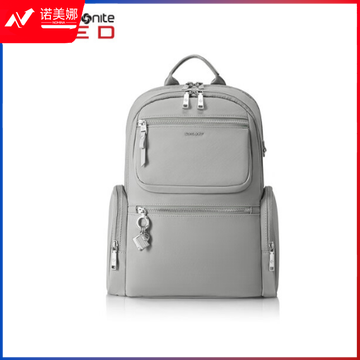 新秀丽（Samsonite）双肩背包电脑包13.3英寸书包潮流女士商务通勤包灰绿色NW7*18002