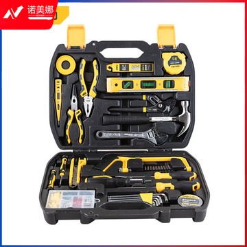 得力(deli) DL5965 工具箱 家用多功能五金工具箱手动工具套装电工工具箱家用应急包112件