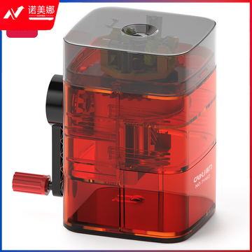 得力71162自动进笔削笔机(透明红)(只)
