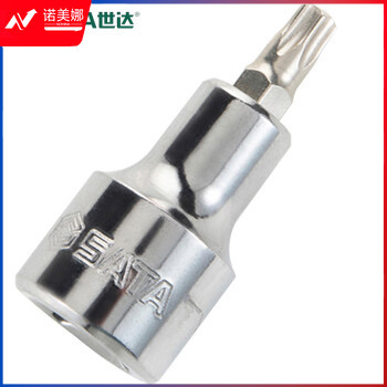 世达（SATA）24106 12.5MM系列50MM长花形旋具套筒T45