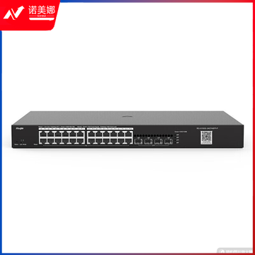 锐捷(Ruijie)24口千兆POE交换机 RG-S1930-24GT4SFP-P 二层网管 光口上联 企业级