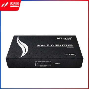 迈拓维矩（MT-viki）HDMI分配器一进四出一分四高清4K@60Hz分屏器 MT-SP144