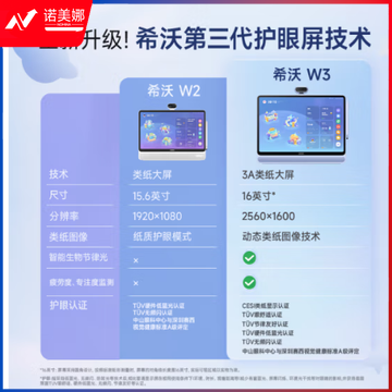 希沃（seewo）学习机W3 皓月白8G+256G 16英寸2.5K超清防眩光类纸护眼学习平板家教机 AI学生平板早教机