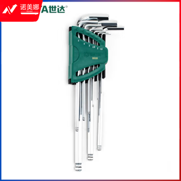 世达（SATA）09101 9件特长球头内六角扳手组套