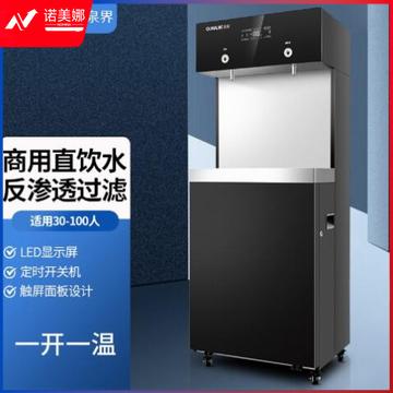 泉界（QUANJIE）QJ-RO400-S2 商用净水器 直饮加热一体机大流量过滤直饮水机 大型RO反渗透立式开水器 （一开一温）