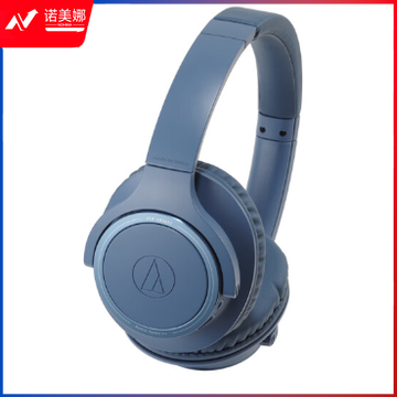 铁三角（Audio-technica）ATH-SR30BT 高解析长续航头戴蓝牙耳机 蓝色