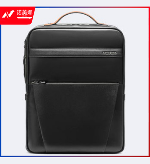 Samsonite/新秀丽双肩包男士商务14英寸电脑包时尚牛皮革背包 TM0*09001