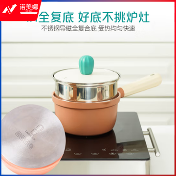 乐扣乐扣（LOCK&LOCK）CCT1161 仙人掌单柄奶锅 燃气电磁炉通用锅16CM