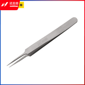 波斯（ BoSi）不锈钢微尖头镊子燕窝挑毛粉刺夹维修工具120*9*2mm BS450903
