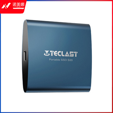 台电（Teclast）512GB Type-C移动固态硬盘（PSSD）S20 USB3.1 蓝色TP512GBS20 500MB/s