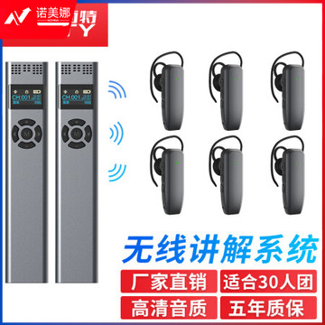 比西特919R无线讲解耳麦一对多政企接待会议讲解器一键关机导游带团电子解说器 双讲+30人听团套装