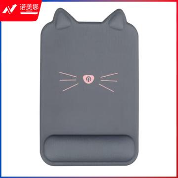 镭拓（Rantopad）TOTO猫耳朵 硅胶手腕托护腕鼠标垫 大号 -深灰