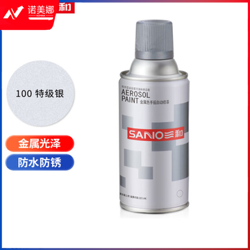 三和(SANVO)J2B100-60-208 金属自喷防锈油漆 轮毂改色漆350ml 特级银