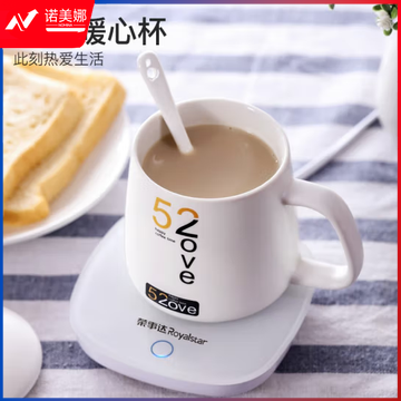 荣事达暖暖杯养生杯生日礼物男女朋友闺蜜55度恒温杯电热杯办公养生泡茶器壶泡茶迷你创意礼品暖暖杯RS-HR16A