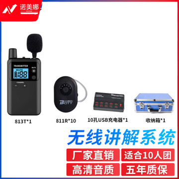 比西特 811R无线讲解器一对多耳挂式无线对讲器蓝牙导游耳机政企接待电子解说器 1讲+10人团套装