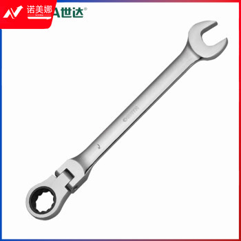 世达（SATA）46402 全抛光活头两用棘轮开口梅花扳手快速扳手工具11MM