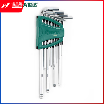 世达（SATA）09102 12件英制特长球头内六角扳手组套