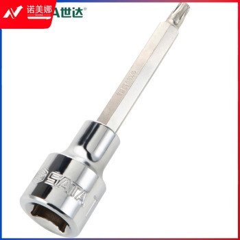 世达（SATA）25107 12.5MM系列100MM长花形旋具套筒T50
