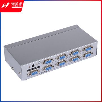 迈拓维矩MT-5008高清1进8出电脑显示器工程级VGA分配器