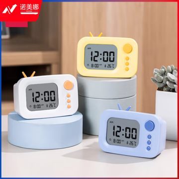 得力(deli)电子闹钟学生专用起床神器计时器儿童智能闹钟超大声男孩女生桌面时钟LE104