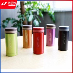 乐扣乐扣（LOCK&LOCK）迷你缤纷五彩不锈钢保温杯 LHC551 黑色 200ml