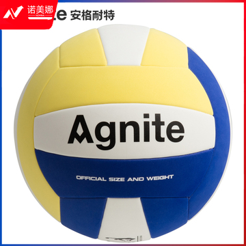 安格耐特（Agnite）F1254 EVA5号排球(白+黄+蓝)
