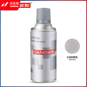 三和(SANVO)J2B1300-60-208 耐高温自喷漆 金属防锈油漆涂料350ml 银色