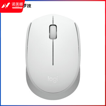 罗技（Logitech）M172 无线鼠标 家用商务办公鼠标2.4G接收器 珍珠白
