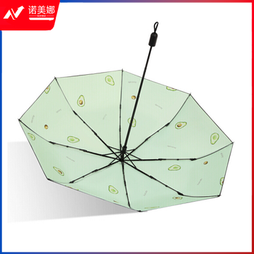 天堂伞20N1 清新水果系列黑胶防晒伞两用晴雨伞 55CM*8骨