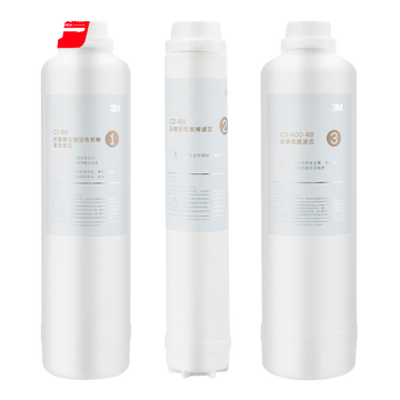 3M反渗透纯水机R8-CW1\/2\/3级滤芯通用R8 39G纯水机滤芯 C1+C2+C3滤芯