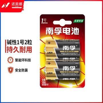 南孚（Nanfu）LR20-2B 1号碱性电池 （2粒/卡）（卡）