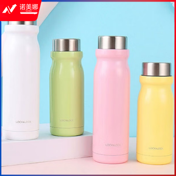 乐扣乐扣（LOCK&LOCK）LHC4196 保温杯可爱牛奶杯 便携茶水分离420ml 颜色备注