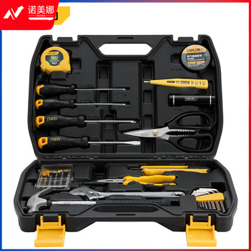 得力(deli)DL5963 家用多功能五金工具箱手动工具套装电工工具箱家用应急包27件