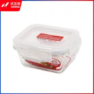 乐扣乐扣 LOCK&LOCK LLG414 耐热玻璃保鲜盒 微波炉饭盒 便当盒餐盒 160ml