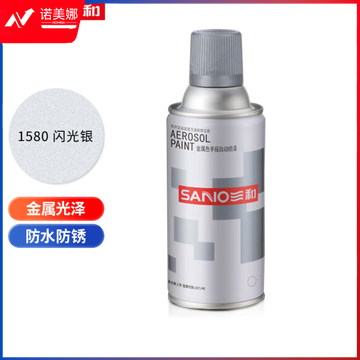三和(SANVO)J2B1580-60-208 金属自喷防锈油漆 轮毂改色漆350ml 闪光银