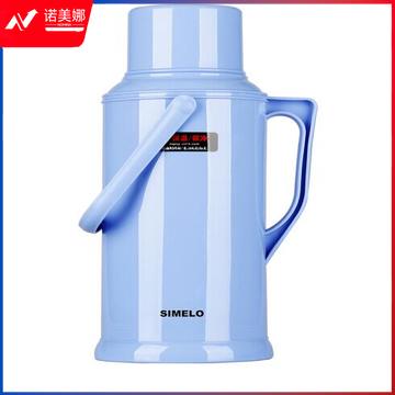 SIMELO施美乐玻璃内胆热水壶保温壶宿舍开水瓶带木塞热水瓶3.2升蓝色
