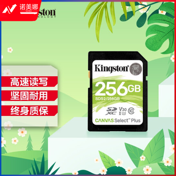 金士顿 Kingston SD 存储卡 SDS2 256GB U3 V30 内存卡 高速升级版 读速100MB/s 写速85MB/s 支持4K 高品质拍摄
