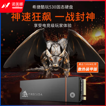 希捷(Seagate) 1TB SSD固态硬盘 M.2 带散热器 NVMe