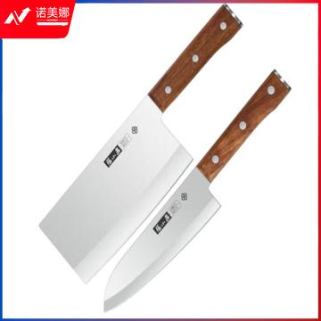 张小泉 D40670100 华韵2套装 家用不锈钢菜刀切片刀水果刀切菜刀厨具组合