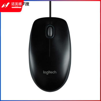 罗技（Logitech） M100r 有线鼠标 大手鼠标 商务办公鼠标 家用对称鼠标 企业采购 黑色